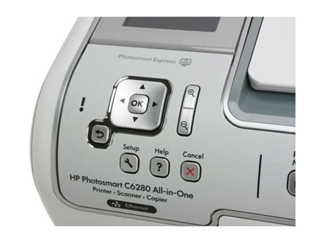 Hp Photosmart C6280 Cc988a Ethernet Rj 45 Usb Thermal Inkjet Mfc All In One Color Printer