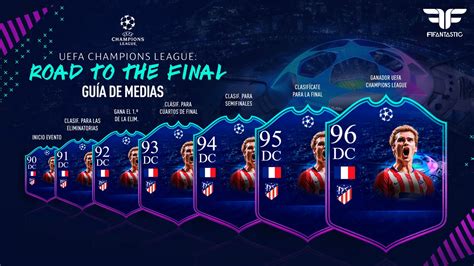 Guía de medias de las cartas UCL Road to the Final FIFAntastic