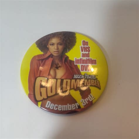 Goldmember Austin Powers Dvd Vhs Retailer Promo Pinback Foxy Etsy