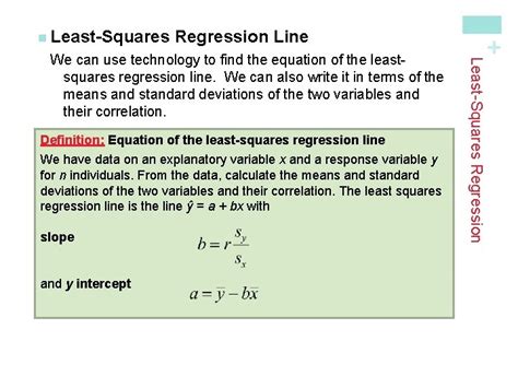 Least Squares Regression Line Equation Formula Tessshebaylo