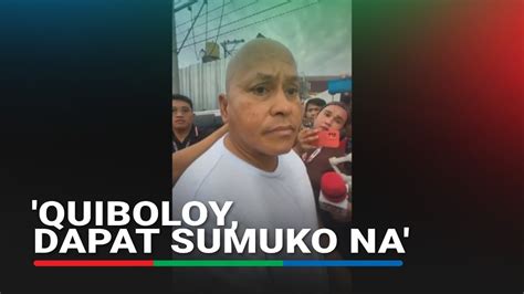 Bato Nanawagan Kay Quiboloy Na Sumuko Na Abs Cbn News Youtube