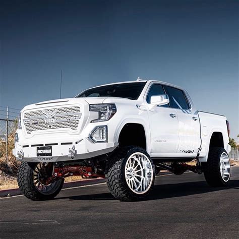 White Gmc Sierra Lifted