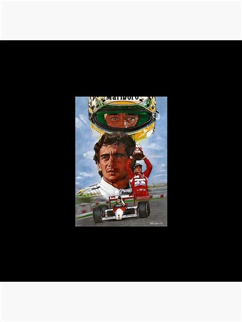 Ayrton Senna Drawing Pin For Sale By Hartmotorsport Redbubble