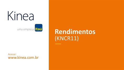 KNCR11 Resumo Mensal Do Kinea Rendimentos Ref Mar 20 YouTube