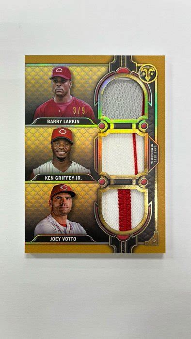 Topps Triple Threads Ken Griffey Jr Barry Larkin