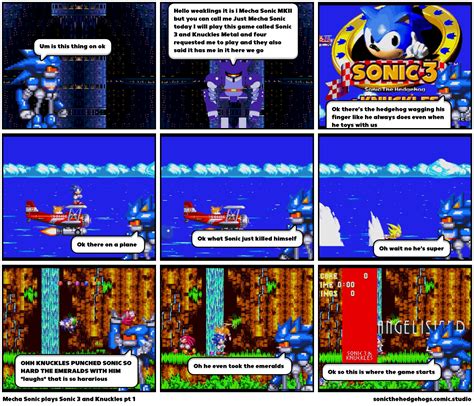 Mecha Sonic Plays Sonic 3 And Knuckles Pt 1 Comic Studio