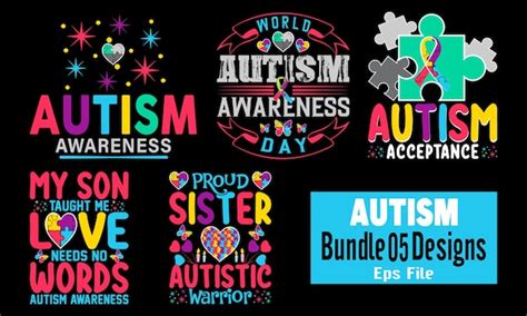 Premium Vector 10 Autism Awareness Day T Shirt Design Happy Autism