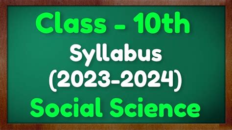 Class 10 Social Science Syllabus 2023 24 CBSE SST Deleted Syllabus 2024