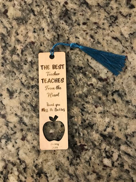 Teacher Appreciation Week Teacher Bookmark Personalized Etsy