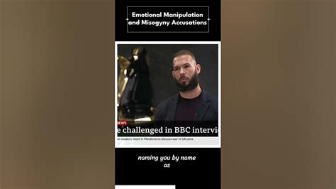 Andrew Tate Interview Bbc Emotional Manipulation And Misogyny