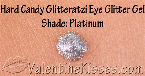 Valentine Kisses: Hard Candy Glitteratzi Eye Glitter Gel in Platinum ...