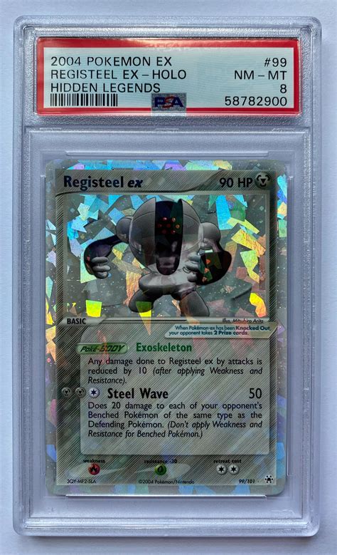 Pok Mon Ex Hidden Legends Registeel Ex Holo Psa Hobbies Toys