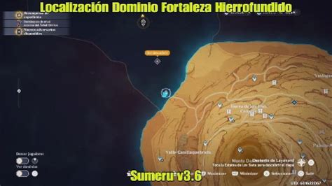 Genshin Impact Localización Dominio Fortaleza Hierrofundido Sumeru v3 6