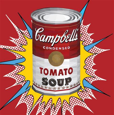 Geometric Campbell Soup Pop Art Campbell Soup Art Pop Art Food Pop Art