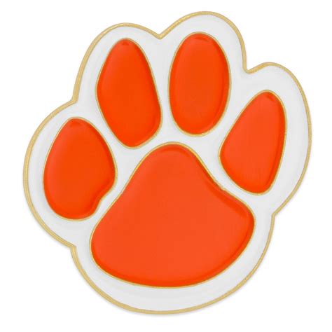 Paw Print Clip Art Orange Sincovaga Br Clip Art Library