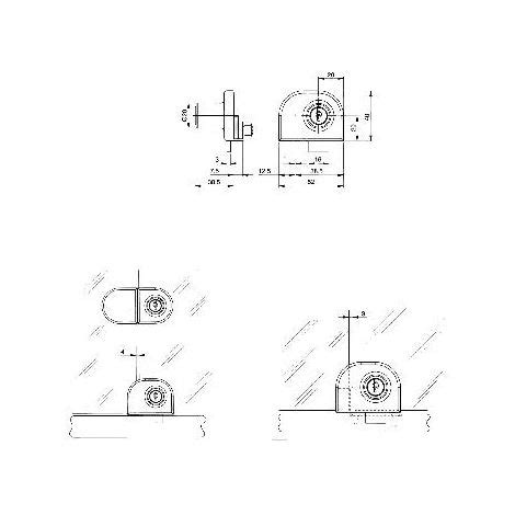 Serrure Pour Portes Battantes Double En Verre D Cor Nickel