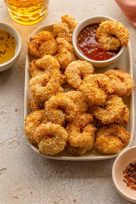 Air Fryer Breaded Shrimp - Crumb Top Baking