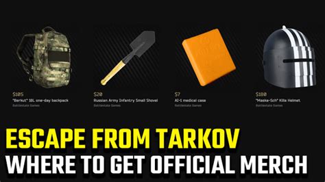 Where can I buy official Escape from Tarkov merch? - GameRevolution