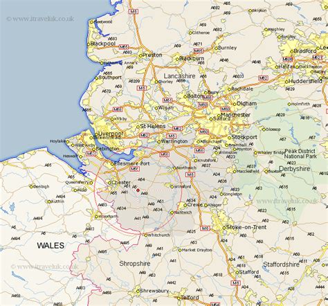 Duddon Map Street And Road Maps Of Cheshire England Uk