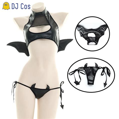 Sexy Lingerie Demon Devil Wings Costume Cosplay Costume Maid Outfit