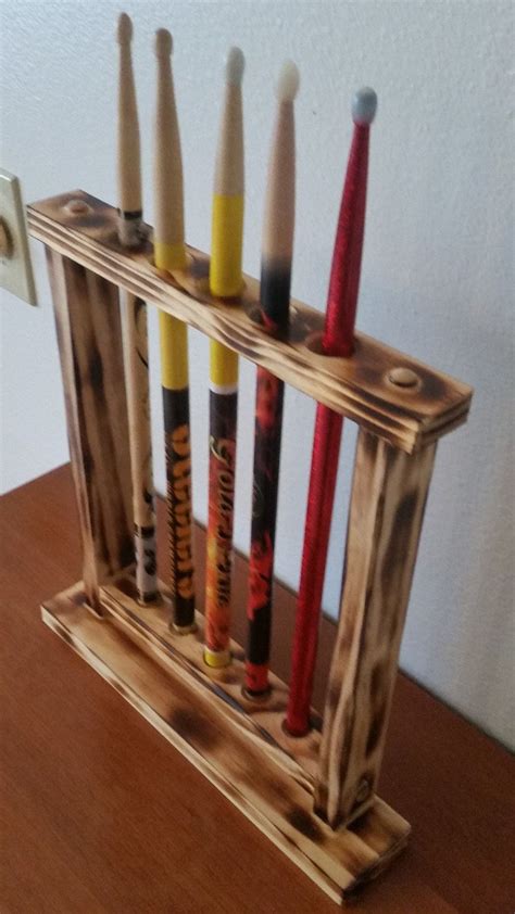 Drum Stick Display Drumstick Holder Holds 5 Sticks Custom Made New