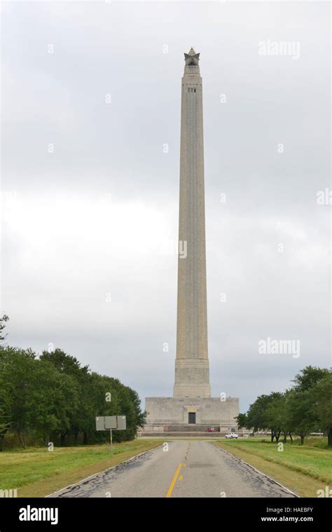 San Jacinto Monument Stock Photo - Alamy