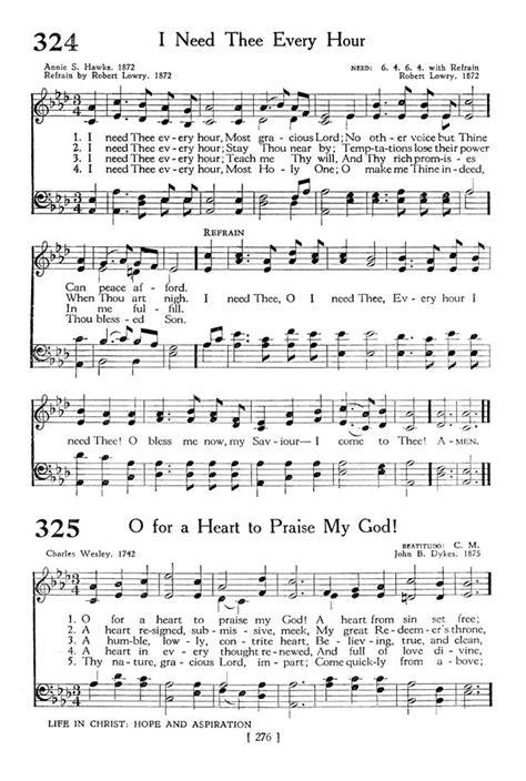 The Hymnbook I Need Thee Every Hour Hymnary Org