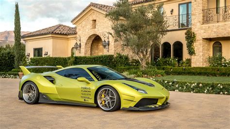 Satin Lime Green Ferrari 488 GTB | Supercar Report