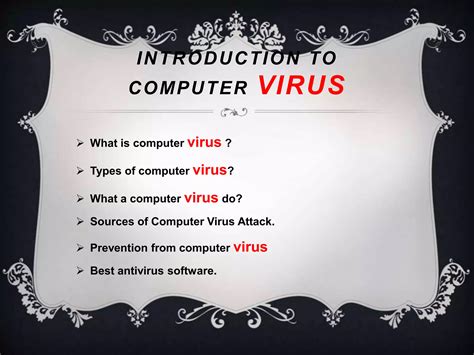 Computer Virus Powerpoint Presentation Ppt