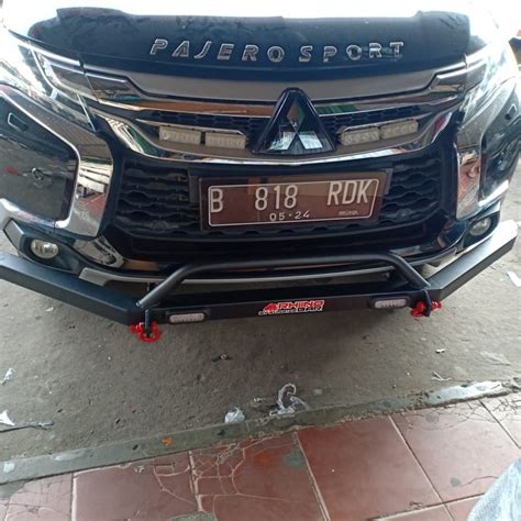 Jual Tanduk Depan Besi Rhino With Drl Khusus All New Pajero Sport