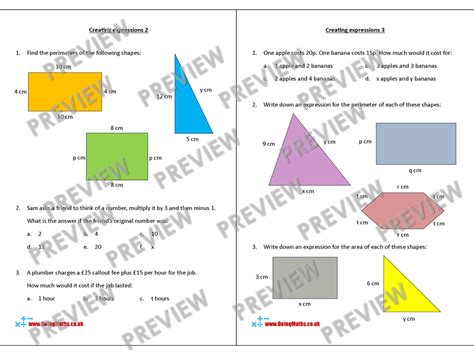 Algebra Booklet - Maths Revision and Practice