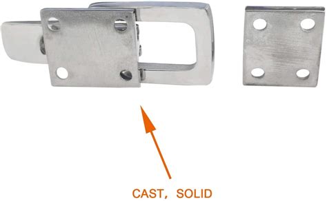 Grade Heavy Dudy 316 Stainless Steel Lockable Latch Marine Boat Door Lock Latch Anti Rattle