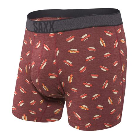 Buy SAXX Men S Underwear VIEWFINDER Boxer Briefs With Built In BallPark Pouch Support Red Hot