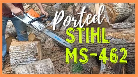 First Firewood Season With A Ported Stihl Ms Youtube