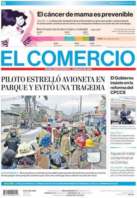 Peri Dico El Comercio Ecuador Peri Dicos De Ecuador Edici N De