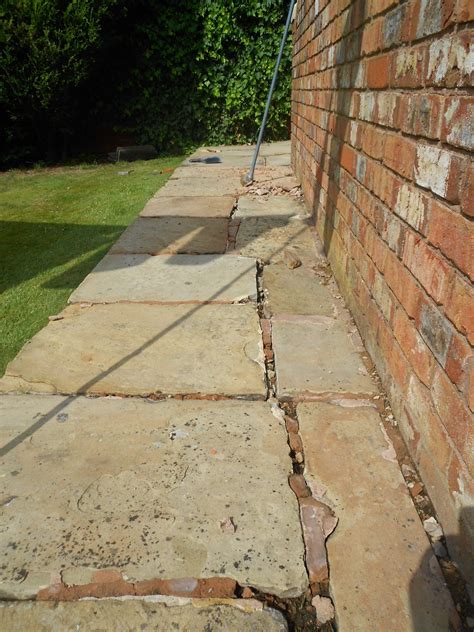 Yorkshire Stone Patio After Jet Washing Raked Out And Ready For