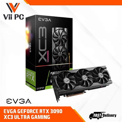 Evga Geforce Rtx 3090 Xc3 Ultra Gaming 24g P5 3975 Kr 24gb Gddr6x Icx3 Cooling Argb Led