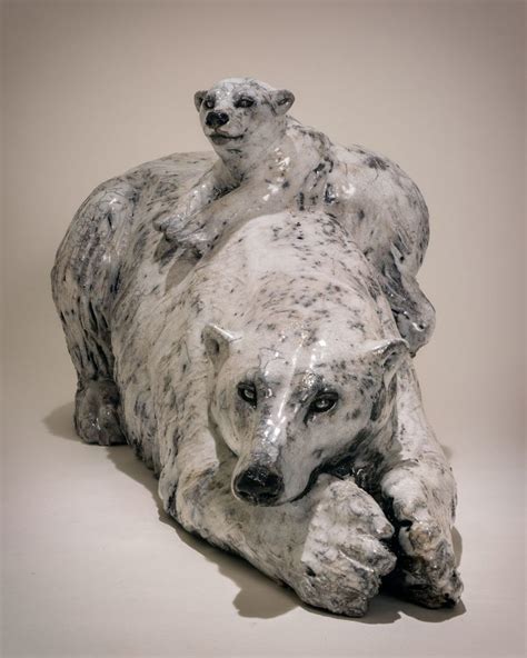 Polar Bear Sculpture 3 Nick Mackman Animal Sculpture