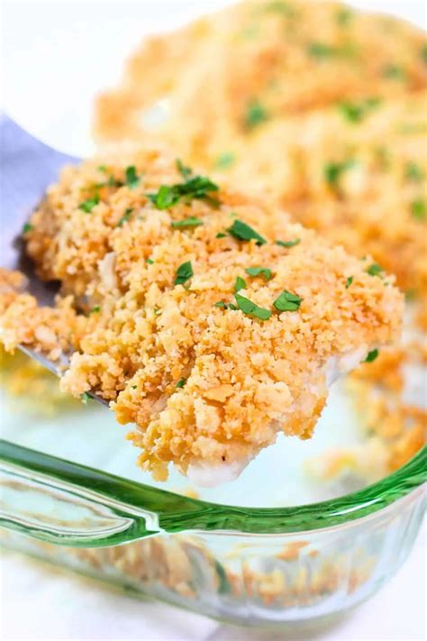 Baked Haddock With Buttery Ritz Cracker Topping • Now Cook This