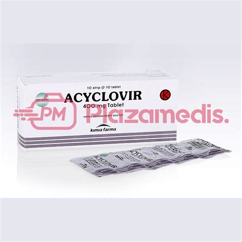 Acyclovir 400 Mg Tablet Isi 100 PT Cipta Viriya Guna Tangerang Plaza