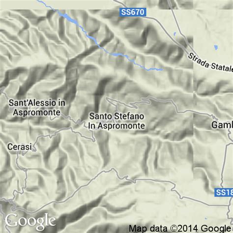 Mappa Di Santo Stefano In Aspromonte Cartine Stradali E Foto Satellitari