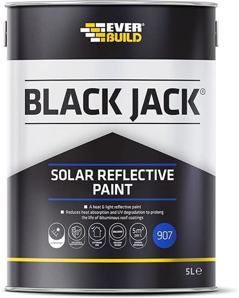 Everbuild Black Jack 907 Solar Reflective Paint Water Resistant