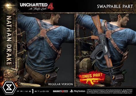 1 4 Quarter Scale Statue Nathan Drake Deluxe Bonus Version Uncharted 4