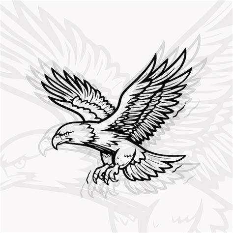 Premium Vector Eagle Mascot Vector Illustration