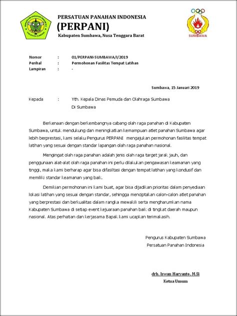 Contoh Surat Permohonan Penggunaan Fasilitas Umum Surat Permohonan