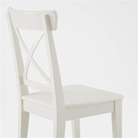 EKEDALEN / INGOLF dining table and 4 chairs, white/white, 80/120 cm - IKEA