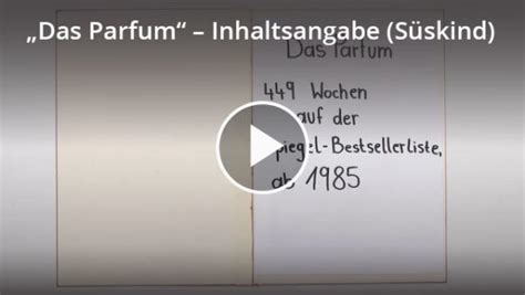 Das Parfum Zusammenfassung Definition Zusammenfassung Easy Schule