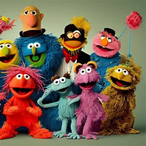 Sesame Street Muppets Designed By Hieronymus Bosch Stable Diffusion