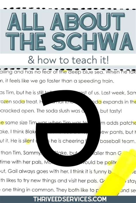 All About The Schwa Sound And Free Anchor Charts