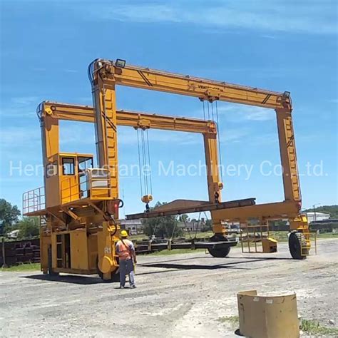 Port Mobile Rtg Container Gantry Crane China Driven Workshop Rtg